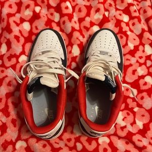 2021 Air Force 1’s White Red Denim